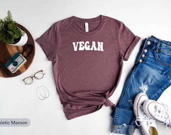Vegan Shirt, Vegetarian Shirt, Herbivore Shirt, Veggie Shirt, Proud To Be Vegan Gift