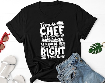 Female Chef Shirt, Cooking Shirt, Kitchen Lady Shirt, Chef Mom Shirt, Gift For Cook, Culinary Student Shirt, Culinary School Shirt, Chef Tee