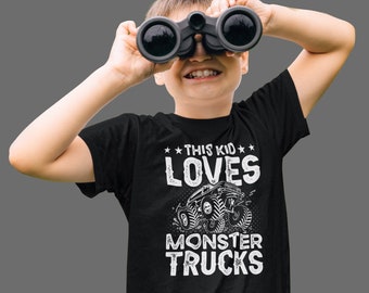 This Kid Loves Monster Trucks Shirt, Kids Monster Truck Car Lover Shirt Kids, Racing Trucks Lover, Monster Trucks Shirt, Kids Monster Truck