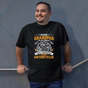 Some Grandpa Play Bing Real Grandpas Ride Motorcycle Shirt, Motorbike Shirt, Funny Motorcycle Biker Shirt, Grandpa Biker Gang, Biker Grandpa