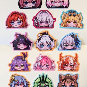 Honkai Impact 3° simpatico adesivo Peeker