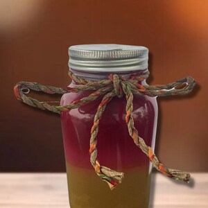 Fall Dual Color Jar Candle 24oz-"Mayan Gold/Warm Gingerbread"