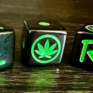 Drinking Games | Stoner Gift | Bachelorette Party Games | Unique Gifts | Left Right Center | Black Dice Bag | Bachelorette Party Game | D6