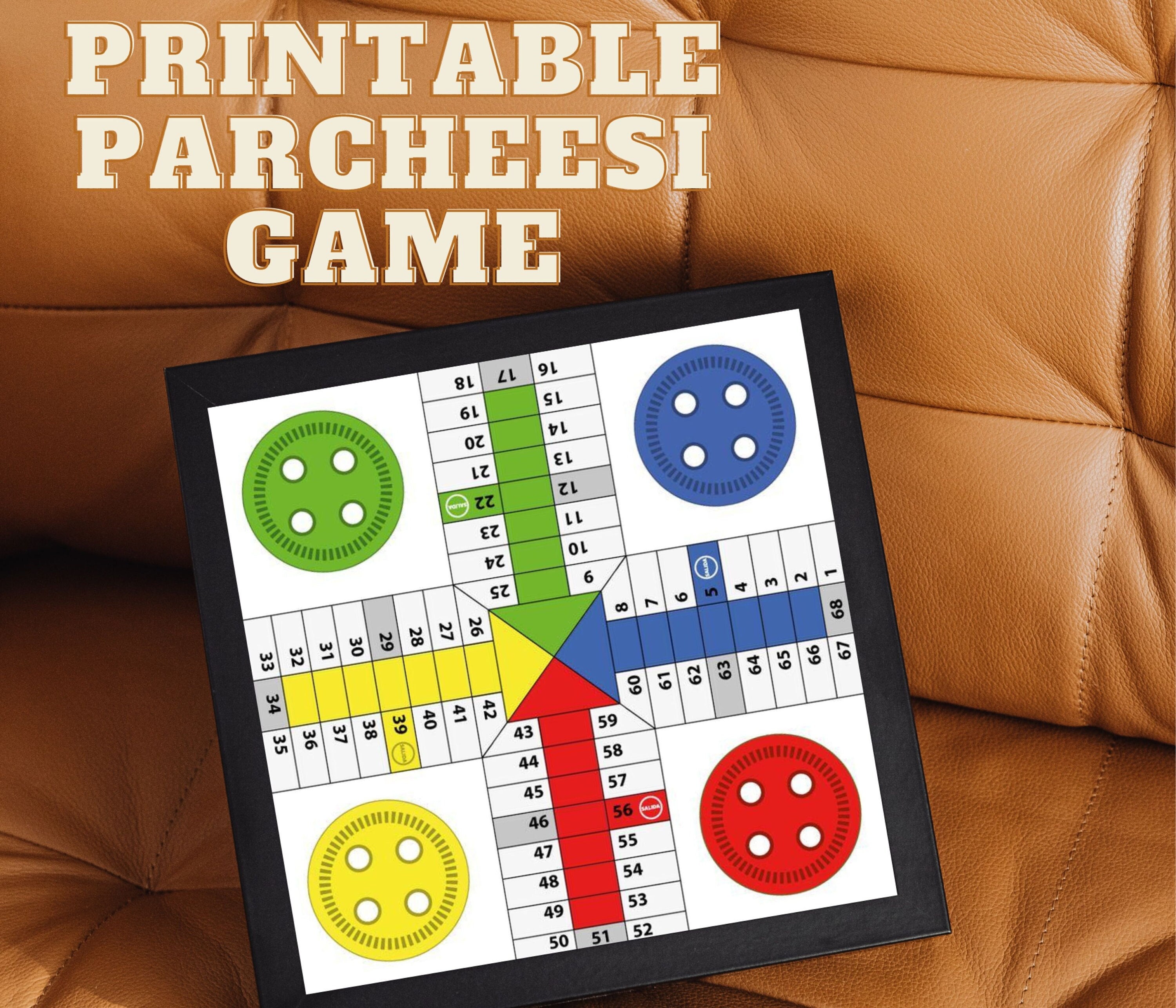 Maroccan Traditional Game Printable Parcheesi Game in PDF - Etsy