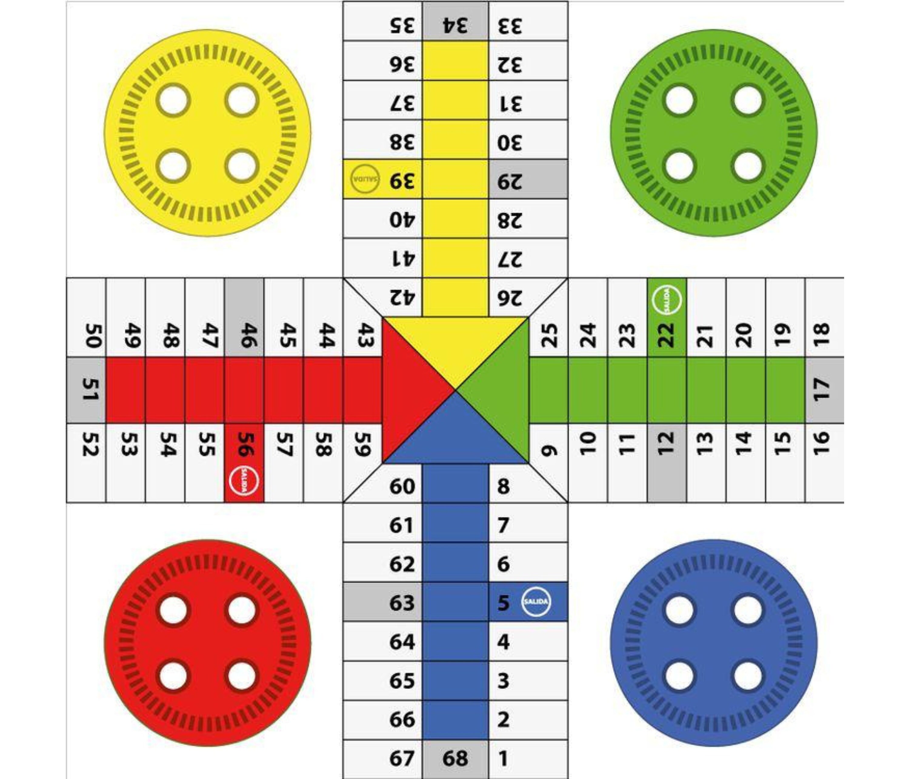 Maroccan Traditional Game Printable Parcheesi Game in PDF - Etsy