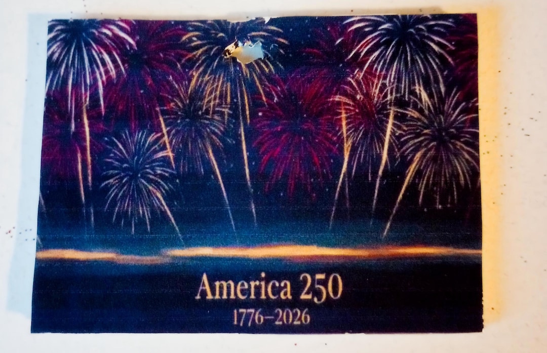 America 250th Anniversary Fireworks Refrigerator Magnet – Patriotic ...