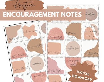 Christian Encouragement Cards: Scripture Notecards (Digital Download)