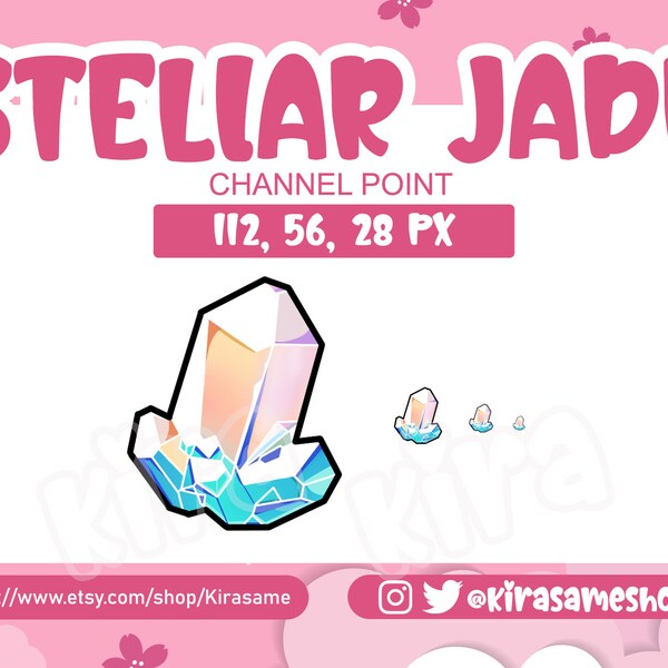 Stellar Jade Channel Points for Twitch | Jade Twitch Channel Point Icon | Twitch Emotes | Stream Emotes | Channel Point | Honkai Star Rail