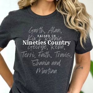 Shirt for Concert Cute Raised on 90s Country Music Fan TShirt Music Festival Top Country Music Lover Gift for Her Girls Trip Shirt Nashville
