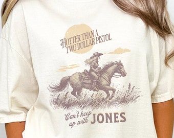 Lainey Wilson Fan-T-shirt | Keep Up With Jones | Whirlwind-T-shirt för countrykonsert | Rodeo-T-shirt, present till henne | Western Nashville-topp