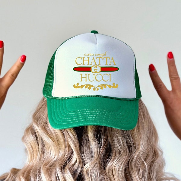 Funny Western Trucker Hat for Her | Alan Jackson Fan Hat | Chatta Hucci Hat for Summer Country Concert | Caviar Cowgirl Trucker Hat Gift