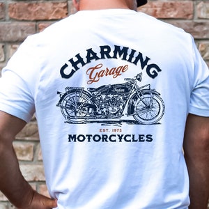 Men&#39;s Motorcycle Shirt for Him Sons of Anarchy Fan Shirt for Motorcycle Lovers of Indian Motorcycles Jax Teller Shirt for Him Gift for Dad