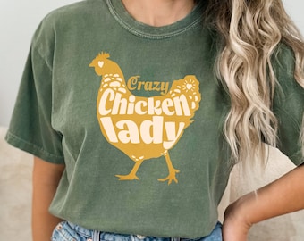 Funny Chicken Lover Shirt | Gift for Chicken Keeper | Homesteader T-Shirt | Crazy Chicken Lady Tee | Animal Lover Shirt | Gift for Her