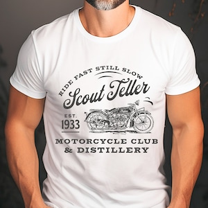 Men&#39;s Motorcycle Shirt for Sons of Anarchy Fan | Vintage Indian Motorcycle T-Shirt | Father&#39;s Day Gift for Dad | SAMCRO Fan Tee Motorcycle