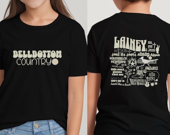 KIDS Lainey Wilson Shirt | Bell Bottom Country Fan Girls Tee | Shirt for Country Concert | Western Retro Shirt for Lainey Fan | Gift for Her