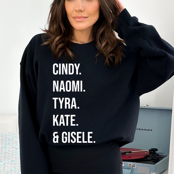 Supermodel Sweatshirt | The Classics | Cozy Gift for Her | 90s Supermodel Crewneck for Her | Oversized Classic Sweatshirt | Cute Mom Gift