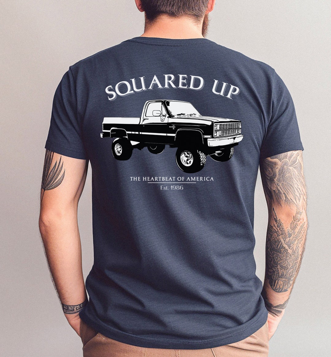 Men's T-shirt 1986 Chevy Silverado Square Body Fan T-shirt for Him 80s ...