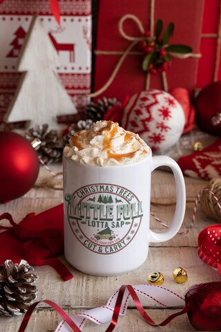Sliner Set Di 6 Tazze Natalizie In Ceramica 325ml | Design Divertenti A Tema Natale | Regalo Elefante Bianco