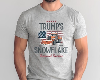 Unisex Trump 2024 Shirt | Trump&#39;s Snowflake Removal Service Tee | Funny Political TShirt | Sarcastic Republican Shirt | Election Season 2024