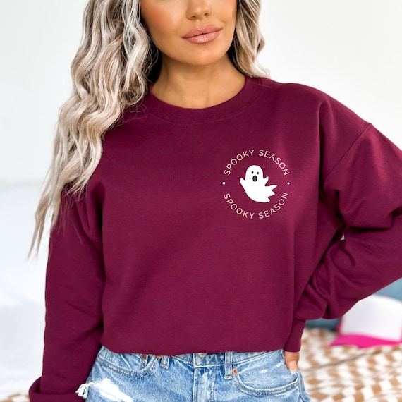 Spooky Season Crewneck Sweatshirt | Halloween Lover of Fall Sweater | Gift for Her | Cozy Autumn Sweatshirt | Minimalist Fall Sweatshirt