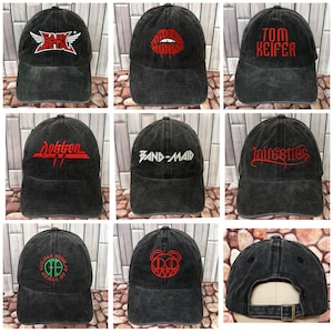 Rock Band Embroidered Dad Hat Cap Adjustable Strap Back Great Christmas Birthday Gifts for Rock Music Fans Concert