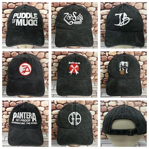 Rock Band Embroidered Dad Hat Cap Adjustable Strap Back Great Christmas Birthday Gifts for Rock Music Fans Concert