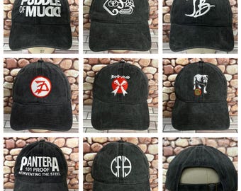 Rock Band Embroidered Dad Hat Cap Adjustable Strap Back Great Christmas Birthday Gifts for Rock Music Fans Concert