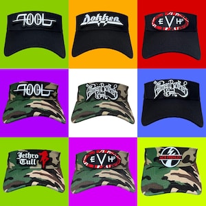 New Rock Band Tennis Hat Cap Sun Visor Adjustable Strap Back Great Christmas Birthday Gifts for Rock Music Fans