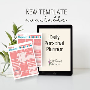 Daily Digital Planner Template, Good Notes Planner, Printable Planner Page
