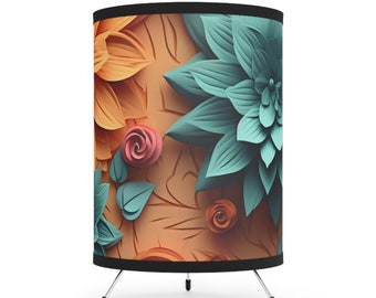 Tripod Lamp with Vibrant shade