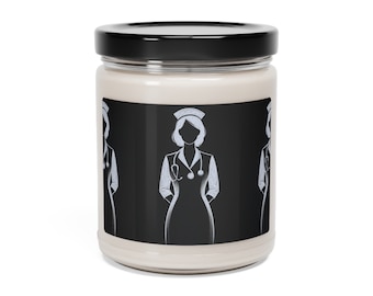 Nurse Themed Scented Soy Candle, 9oz