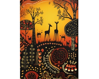 African Print Area Rugs