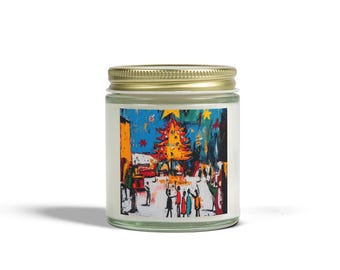 Scented Coconut Apricot Candles (4oz, 9oz)