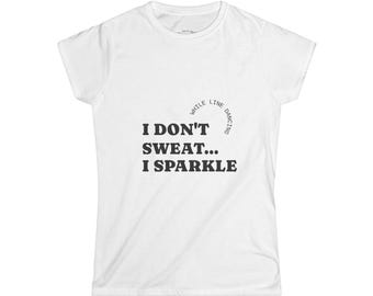 Line Dance Message Tee | Plain White Women's T-Shirt Mockup Sublimation Ready