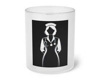 Nurse Frosted Glass Mug