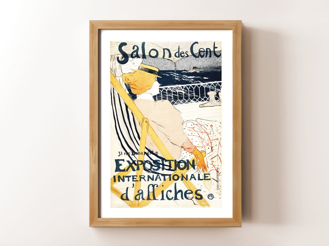 Vintage French Art Exhibition Poster Printable Wall Art Etsy