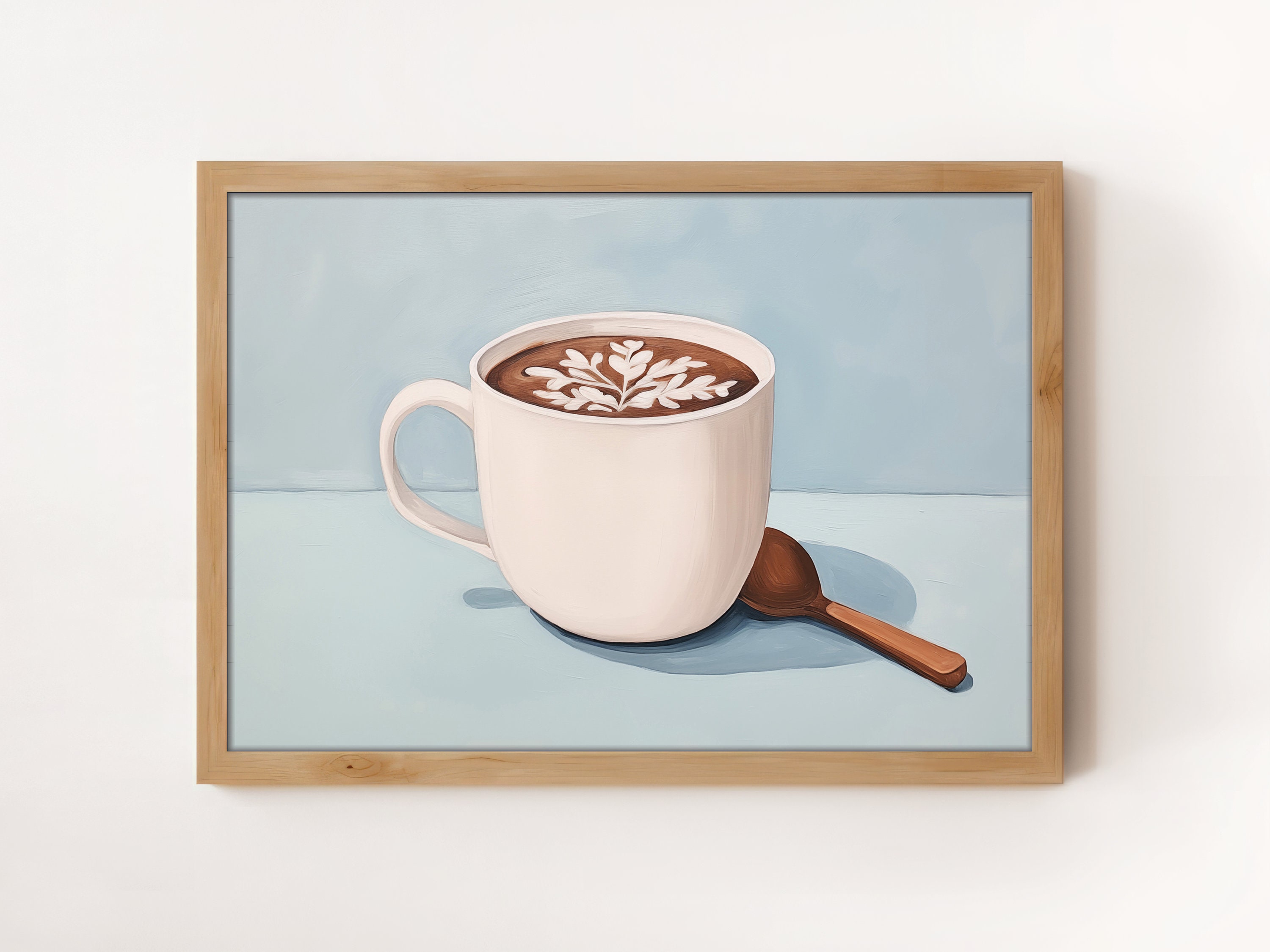 Hot Cocoa Winter Print Digital Download Hot Chocolate Holiday Wall Art Festive Kitchen Wall ...