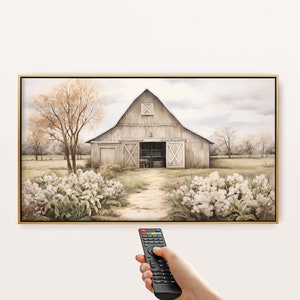 Farmhouse Barn Frame TV Art: Spring Flowers (Digital Download)