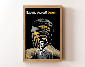 1975 IBM Computer Poster: Retro Tech Wall Art (Digital Download)