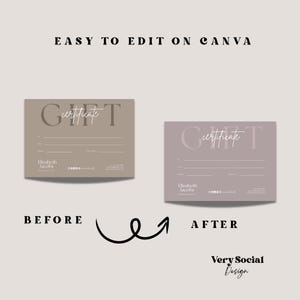Boho Gift Certificate Printable Template Bundle DIY Gift Voucher ...