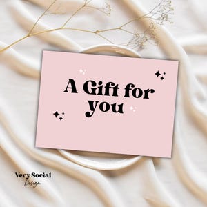 Retro Gift Certificate Printable Template DIY Gift Voucher | Editable Business Gift Card Spa Lash Salon Certificate Canva | INSTANT DOWNLOAD