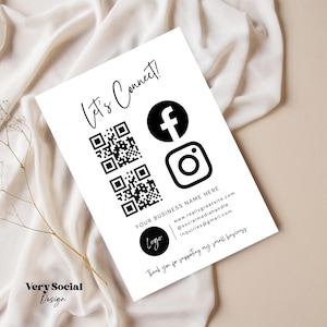 Szablon ulotki z kodem QR w mediach społecznościowych Edytowalny projekt Canva Mała firma Lash Tech Spa DIY Biznes w mediach społecznościowych Zarejestruj kod QR Obserwuj nas Zarejestruj