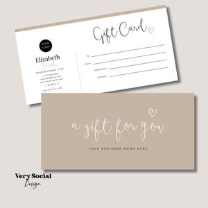 Boho Gift Certificate Printable Template DIY Gift Voucher | Editable Business Gift Card Spa Lash Salon Certificate Canva | INSTANT DOWNLOAD