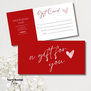 Valentine Gift Certificate Printable Template Coquette Gift Card DIY Gift Voucher Editable Canva Gift Card Spa Lash Salon Certificate DIY