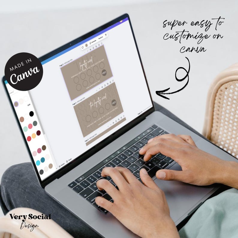 Lux Loyalty Card Template | Small Business Reward Program | Editable ...