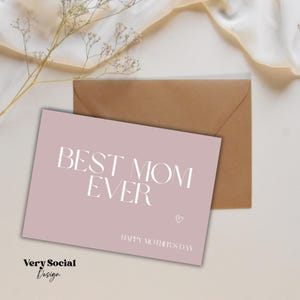 Tarjeta del Día de la Madre: La Mejor Mamá del Mundo, Divertida Tarjeta Imprimible, Descarga Instantánea, Tarjeta DIY para Mamá, Imprime en Casa