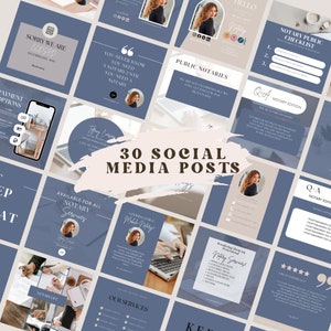 Notary Marketing | Notary Signing Agent | Notary Social Media | Loan Signing Agent | Notary Instagram Posts | Notary Posts Templates