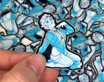Mini Mermaid Dress Astarion Sticker | Waterproof vinyl sticker