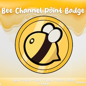 Bee Channel Points, Bee Sub Badges, Twitch Badges, Twitch Emotes, Twitch Channel Points, Cute Channel Points, Gamer Badges, Discord Emotes