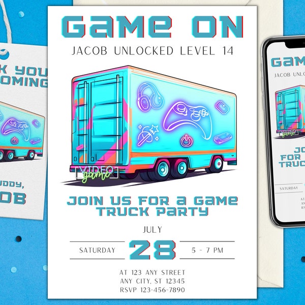 Game Truck Party - Etsy
